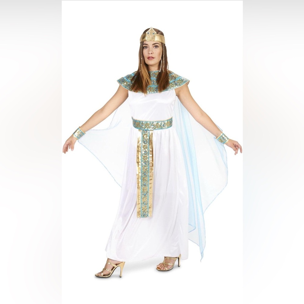 The Pharaoh’s Queen Adult Costume - Medium | Regal Egyptian Dress